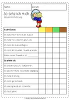 Vorschau - Lehrpläne/Lehrermaterial - Selbsteinschätzung 1. Klasse - Interviewbogen (editierbar) - Seite 1