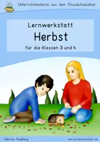 Vorschau - Arbeitsblätter - Herbst (fächerübergreifende Lernwerkstatt, Klassen 3-4) - Deckblatt