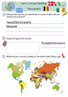 Vorschau - Unterrichtsreihen - Lerntheke Let's go travelling - Deckblatt