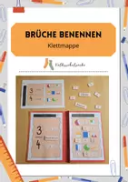 Vorschau - Stationenlernen - Klettmappe Brüche benennen - Deckblatt