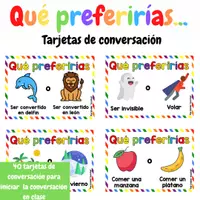 Vista previa - Tarjetas / Manipulativos - Que preferirias cards - Portada