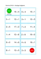 Vorschau - Stationenlernen - Dominos zur Addition im zweiten Zehner (ZR 20) - Seite 2