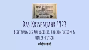 Vorschau - Stundenentwürfe - Unterrichtsmaterial: Das Krisenjahr 1923 im Unterricht - Stundenentwürfe - Deckblatt