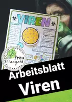 Vorschau - Arbeitsblätter - Virus Viren Übersicht Sketchnotes Arbeitsblatt Interactive Notebook - Deckblatt