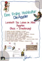 Vorschau - Unterrichtsreihen - UR3 Eine Frühe Hochkultur: Die Ägypter - 3.-12. Stunde Lernheft: Von Pyramiden, Pharaonen und Hieroglyphen - Das Leben im Alten Ägypten (Komplettversion) - Deckblatt