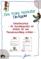 Vorschau - Arbeitsblätter - UR3 Eine Frühe Hochkultur: Die Ägypter - 13. Stunde: Kompetenzcheck (Museumsausstellung) - Deckblatt