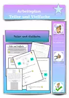 Vorschau - Arbeitsblätter - MATERIALPAKET: Teiler und Vielfache - Deckblatt