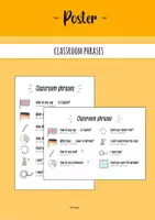 Vorschau - Poster - Classroom phrases - Poster zum ausdrucken - Deckblatt