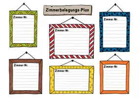 Vorschau - Arbeitsblätter - Zimmerbelegungs-Plan für Deine Klassenfahrt - FREEBIE - Seite 3