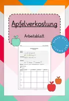 Vorschau - Arbeitsblätter - Apfelverkostung - Deckblatt