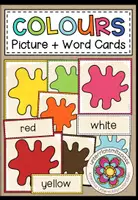 Vorschau - Bildkarten - Colours / Colors – Farben auf Englisch lernen & Wortschatz üben | Flashcards, Bildkarten & Wortkarten 3.–4. Klasse - Deckblatt