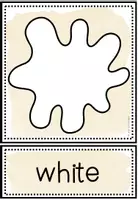 Vorschau - Bildkarten - Colours / Colors – Farben auf Englisch lernen & Wortschatz üben | Flashcards, Bildkarten & Wortkarten 3.–4. Klasse - Seite 1