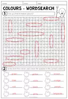Vorschau - Arbeitsblätter - COLOURS - Wordsearch (Worksheet) - Seite 2