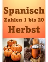 Vorschau - Poster - Spanisch - Lernposter Herbst - Zahlen von 1 bis 20 auf Spanisch - Deckblatt