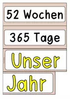 Vorschau - Anderer Materialtyp - Tafelkalender (Morgenkreis, Morgenroutine), Kalender - Seite 1