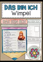 Vorschau - Arbeitsblätter - DAS BIN ICH - Wimpel (Steckbrief) - Deckblatt