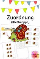 Vorschau - Fördermaterial/Inklusion - Zuordnung, Optische Differenzierung, Schnecke, Klettmappe, Förderung, Pränumerik - Deckblatt