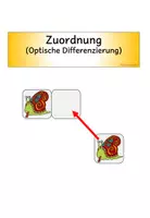 Vorschau - Fördermaterial/Inklusion - Zuordnung, Optische Differenzierung, Schnecke, Klettmappe, Förderung, Pränumerik - Seite 1
