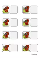 Vorschau - Fördermaterial/Inklusion - Zuordnung, Optische Differenzierung, Schnecke, Klettmappe, Förderung, Pränumerik - Seite 2