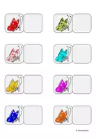 Vorschau - Fördermaterial/Inklusion - Farbzuordnung, Schmetterling, optische Differenzierung, Klettmappe - Seite 2