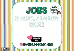 Vista previa - Juegos / Gamificación - JOBS GAME - I have, who has - @hello.teacher.ana - página 1