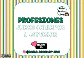 Vista previa - Juegos / Gamificación - PROFESIONES Juego de emparejar @hello.teacher.ana - página 1