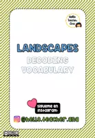 Vista previa - Juegos / Gamificación - LANDSCAPES - Decoding vocabulary - página 1