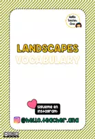 Vista previa - Juegos / Gamificación - LANDSCAPES - Pack de recursos y juegos - @hello.teacher.ana - Portada