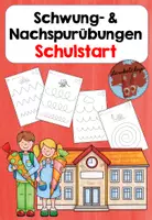 Vorschau - Arbeitsblätter - Schwung- & Nachspurübungen (Anfangsunterricht und Vorschule) - Deckblatt