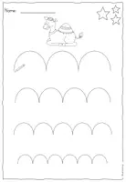 Vorschau - Arbeitsblätter - Schwung- & Nachspurübungen (Anfangsunterricht und Vorschule) - Seite 3