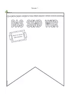Vorschau - Arbeitsblätter - Das bin ich Steckbrief Wimpel - Seite 2
