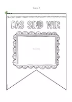 Vorschau - Arbeitsblätter - Das bin ich Steckbrief Wimpel - Seite 3