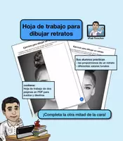 Vista previa - Unidades / Secuencias / Situaciones de Aprendizaje - ARTE: Practicar un retrato (por zurdos y diestros) - Portada