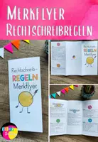 Vorschau - Fördermaterial/Inklusion - Rechtschreibregeln Merkblatt Flyer - Deckblatt