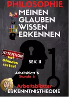 Vorschau - Stundenentwürfe - Meinen, Glauben, Wissen, Erkennen (Erkenntnistheorie AB 6) - Seite 1