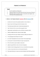 Vorschau - Arbeitsblätter - Hauptsatz und Nebensatz (mit Lösung) - Deckblatt