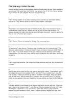 Vorschau - Arbeitsblätter - Lesespur auf Englisch: Find the way - Under the sea - Seite 1