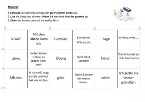 Vorschau - Arbeitsblätter - äöü - Domino - Deckblatt