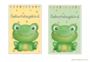 Vorschau - Bildkarten - Froschklasse Geburtstagsschilder - Seite 3