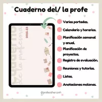 Vista previa - Para docentes: organización, planificación y formación - Cuaderno de la profe - Portada