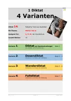 Vorschau - Arbeitsblätter - 4 Diktatformen zum RS-Thema "Wörter mit ck" (14) - Deckblatt