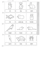 Vista previa - Unidades / Secuencias / Situaciones de Aprendizaje - Inglés - mascotas - diccionario de imágenes - English - Picture dictionary - pets - accordion book - página 2