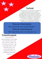 Vorschau - Stundenentwürfe - Schriftliche Unterrichtsplanung "Wir produzieren unser eigenes Hörspiel" für Klasse 3/4 - Deckblatt