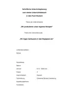 Vorschau - Stundenentwürfe - Schriftliche Unterrichtsplanung "Wir produzieren unser eigenes Hörspiel" für Klasse 3/4 - Seite 1