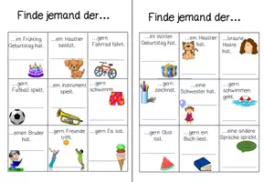 Vorschau - Spiele - Kennenlernspiel - Finde jemand der... Bingo - Seite 2