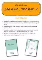 Vorschau - Spiele - Punkte im Koordinatensystem - Ich habe…Wer hat…? (Mathematikspiel) - Seite 1