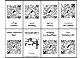 Vorschau - Arbeitsblätter - Klappheft Komponisten Mini-Wissen ab Klasse 2 - Deckblatt