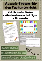 Vorschau - Poster - Auszeit-System (Abkühlbank) mit Abschreibtexten und Elterninfo - Deckblatt