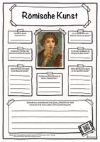 Vorschau - Arbeitsblätter - Steckbrief Kunstepoche Römische Kunst - Deckblatt