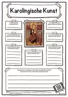 Vorschau - Arbeitsblätter - Steckbrief Kunstepoche Karolingische Kunst - Deckblatt